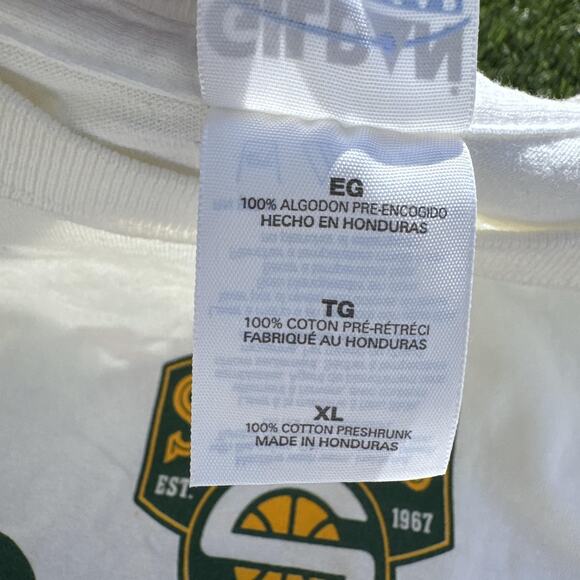 Y2K Seattle SuperSonics Shirt Mens XL White NBA Basketball Pure Game MGD Tee - Picture 9 of 10